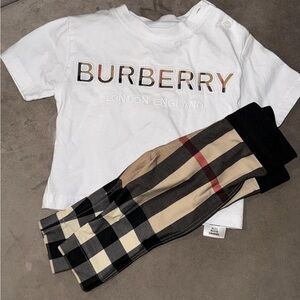 BURBERRY infant set size 6 months